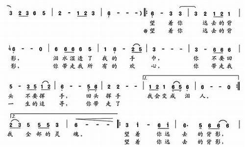 看着你远去的背影是什么歌歌词是什么意思_看着你远去的背影歌词