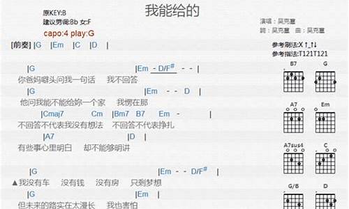 我能给的_我能给的不是你想要的全部歌词